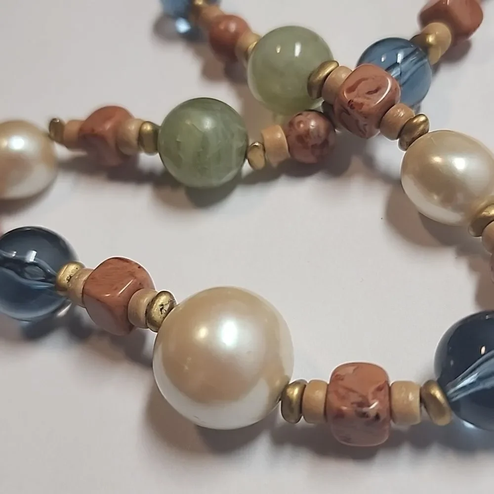 Liz Claiborne Elegant Multicolor Beaded Necklace